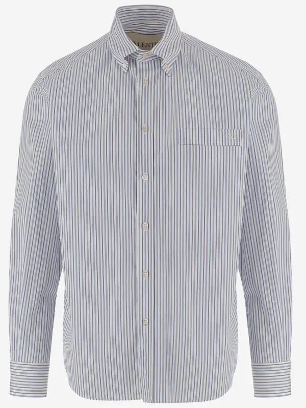 Cotton Shirt with Logo made by Valentino