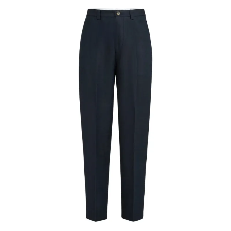Tailored Trousers Blue Cotton-Linen made by Brunello Cucinelli