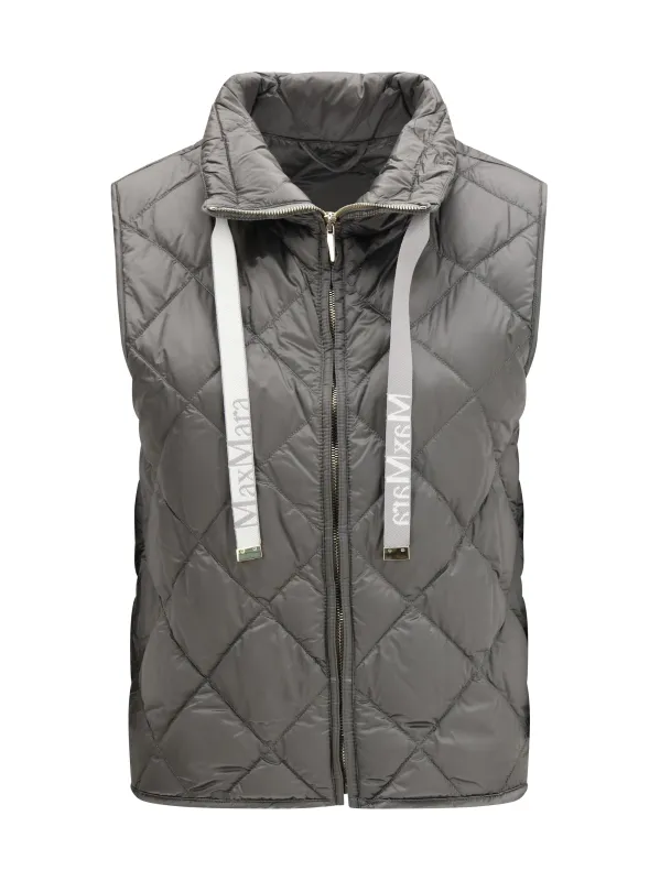 Padded Tregic Vest Dark Grey made by MaxMara