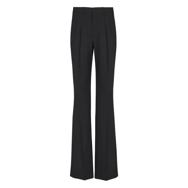 Trousers Black Virgin Wool made by Balmain