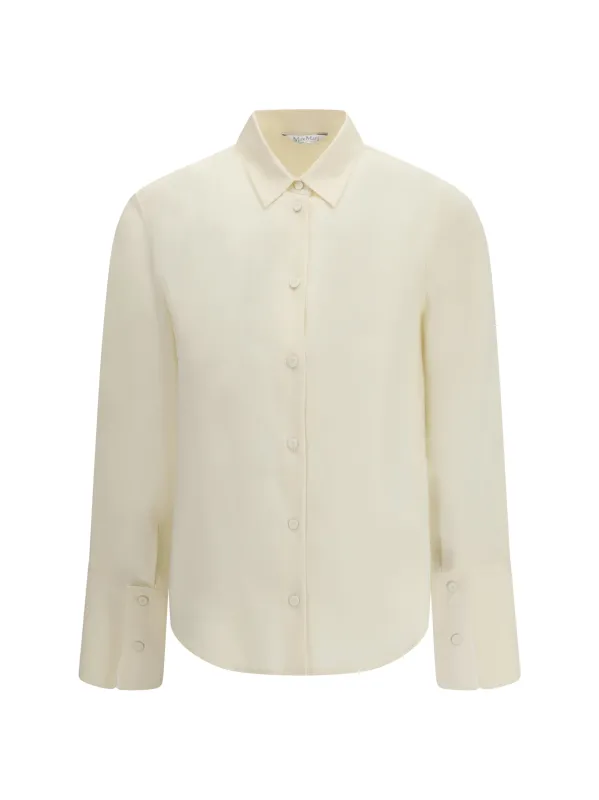 Silk Shirt Mxpvoliera Ivory made by MaxMara