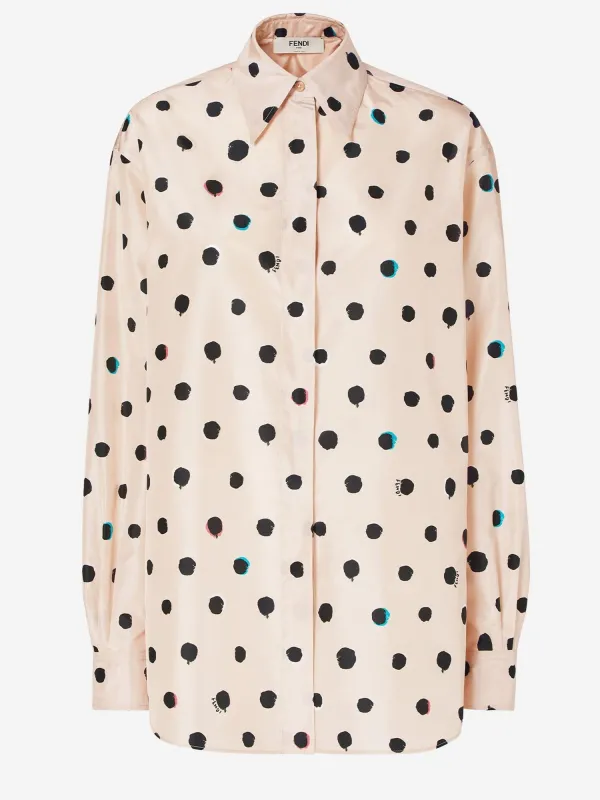 Printed Taffeta Shirt made by Fendi