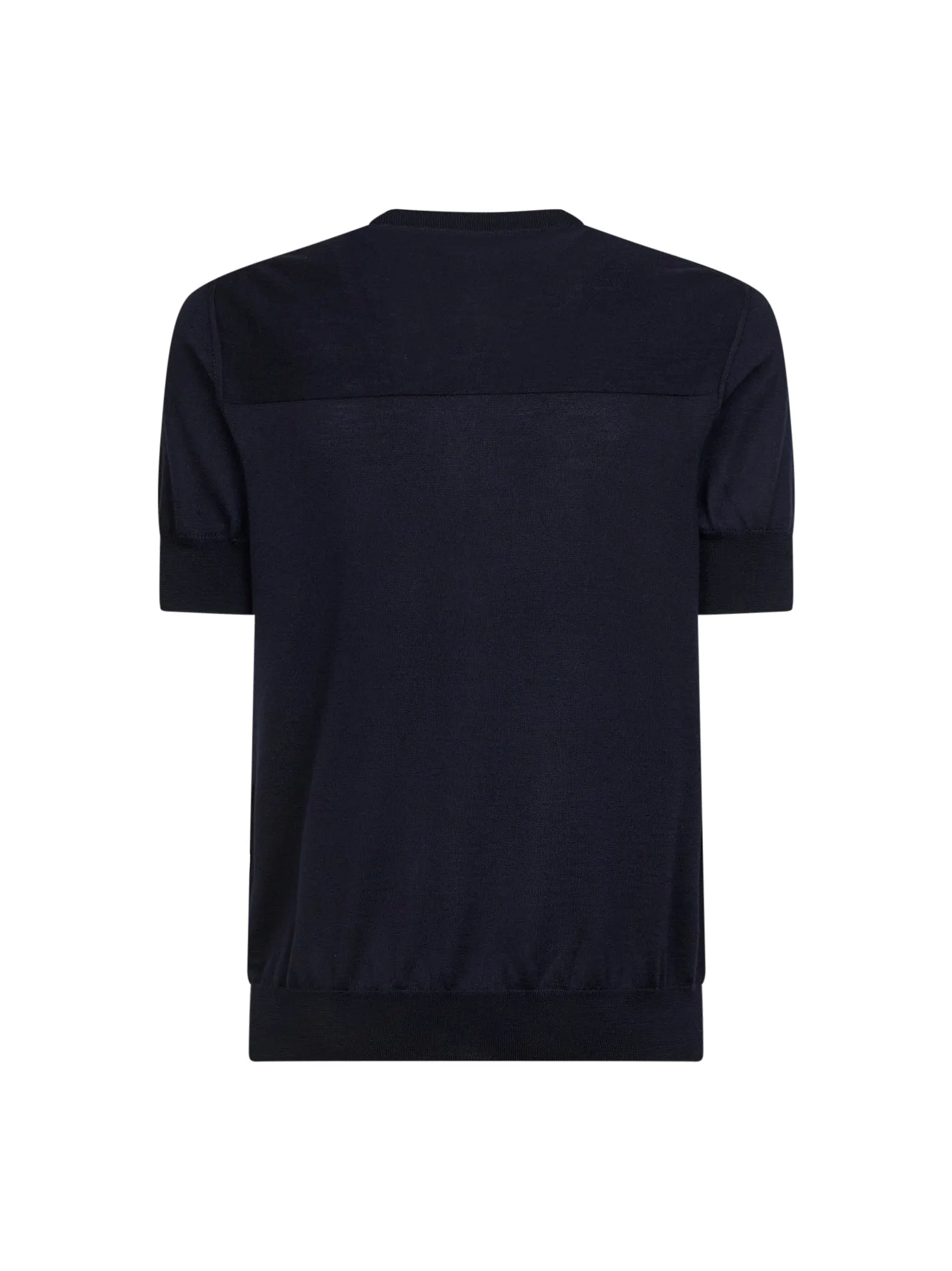 Blue Wool Knit Short-Sleeved Sweater sold by Lord & Taylor product image thumbnail 2