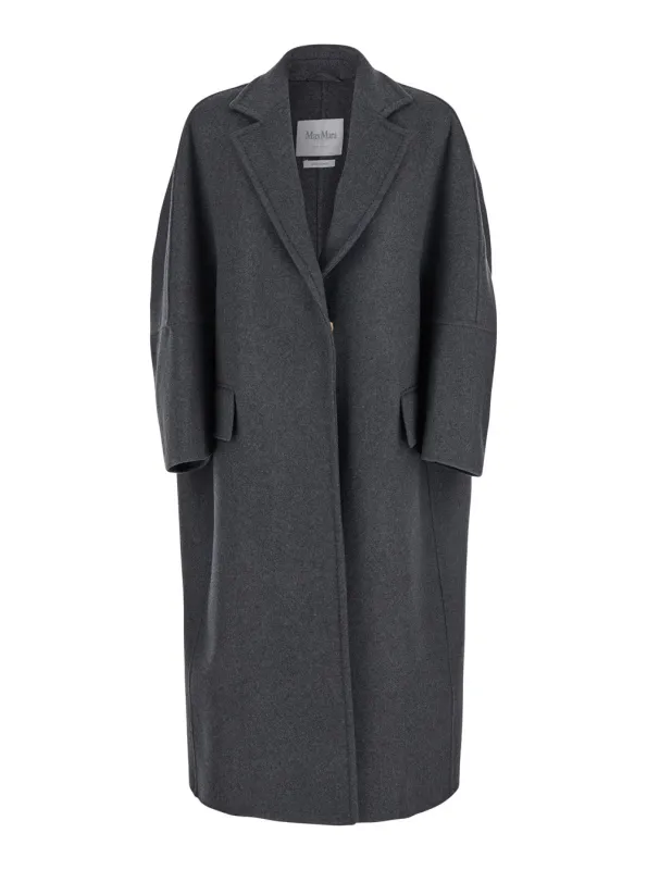 Grey Coat with Notched Revers made by MaxMara