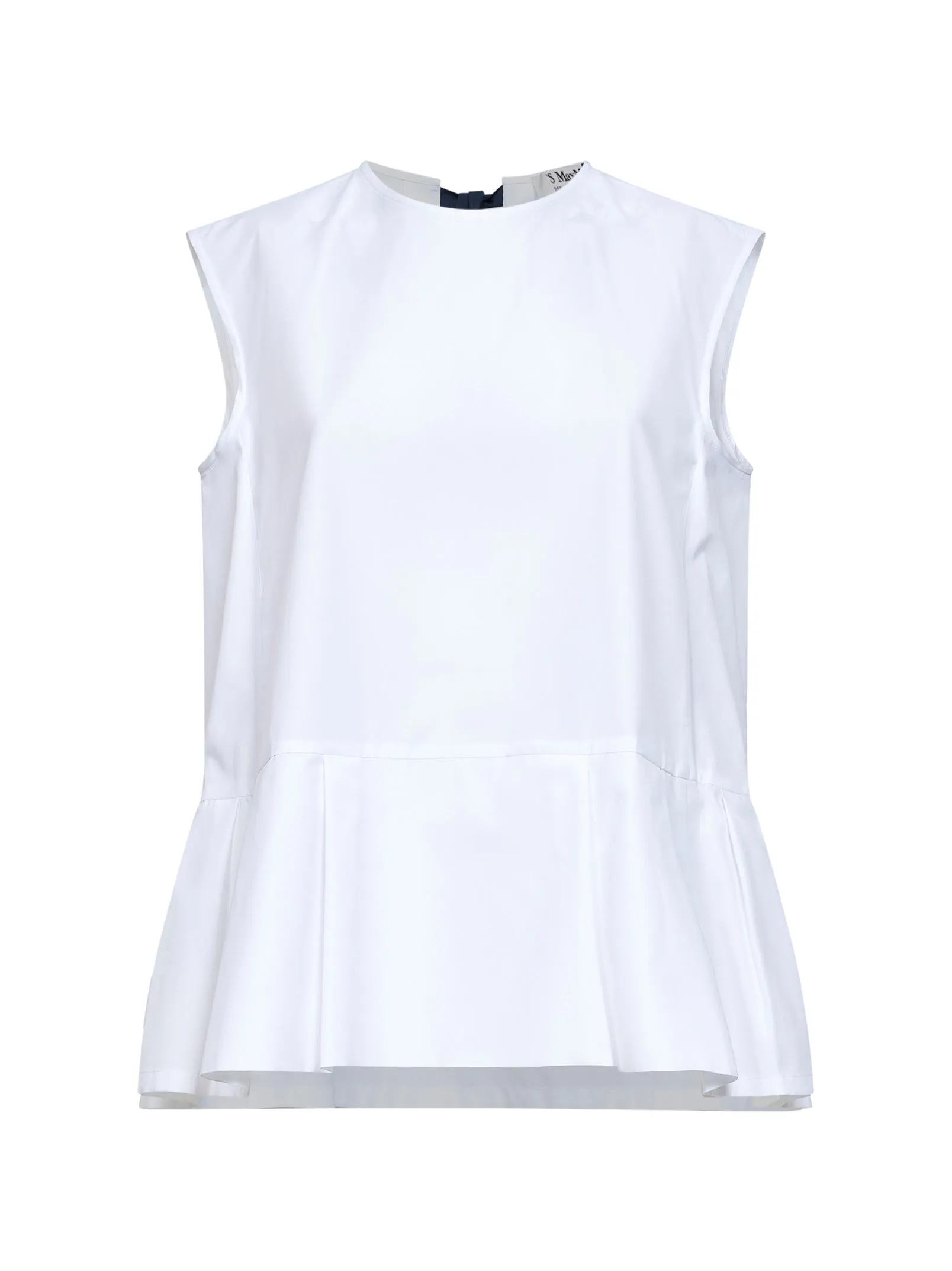 Sleeveless Top SMMBRAVA White Poplin sold by Lord & Taylor