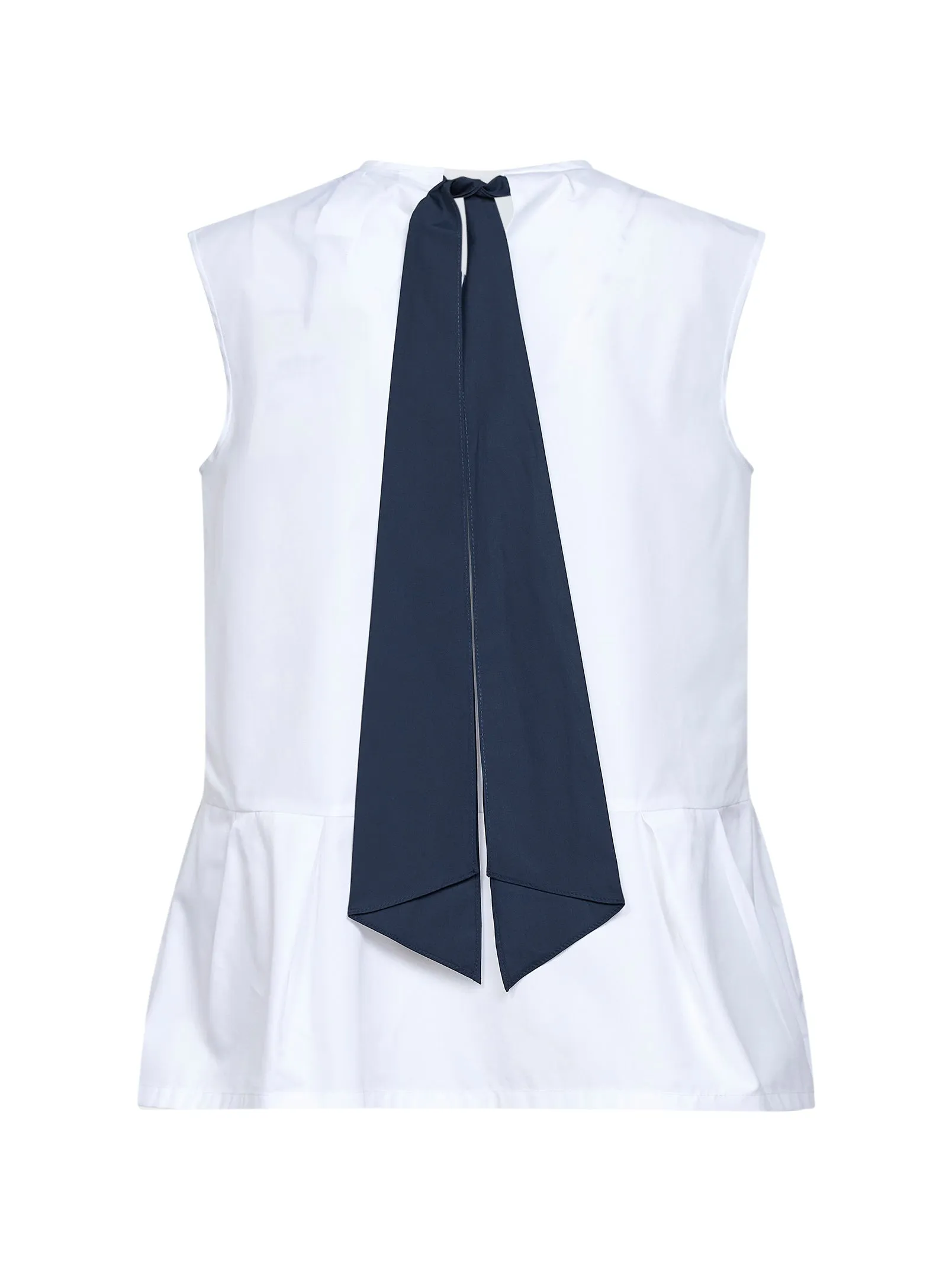 Sleeveless Top SMMBRAVA White Poplin sold by Lord & Taylor product image thumbnail 2