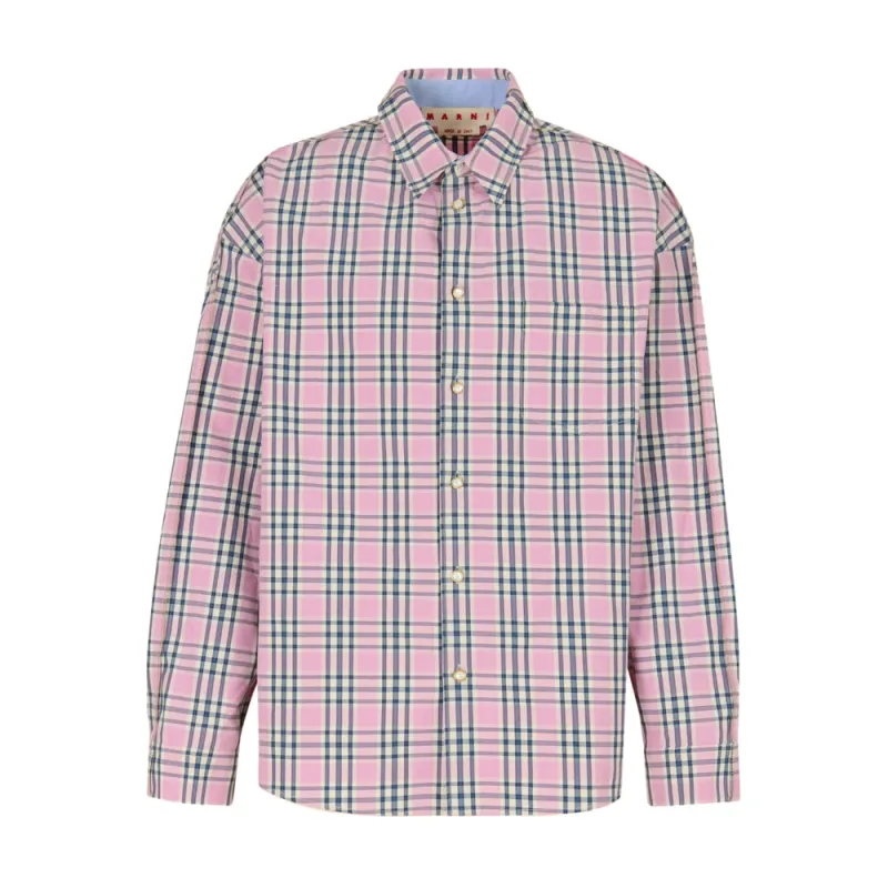 Shirt Pink/Blue made by Marni