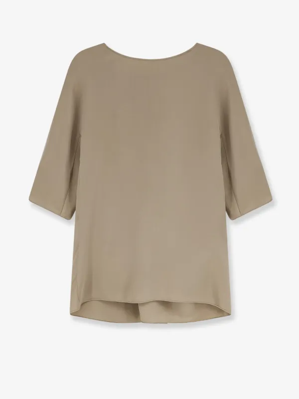 Silk Top Beige made by MaxMara