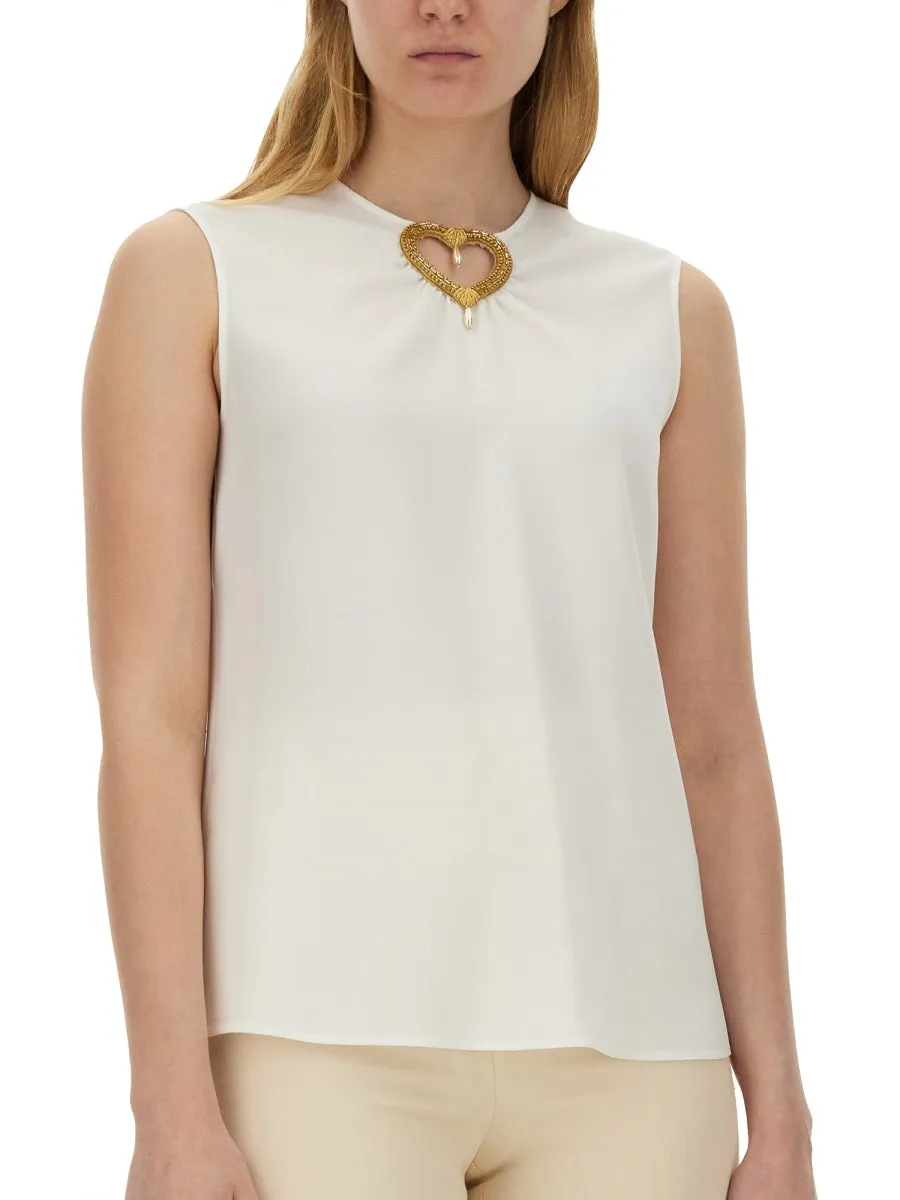 Blouse with Heart Applique sold by Lord & Taylor product image thumbnail 3