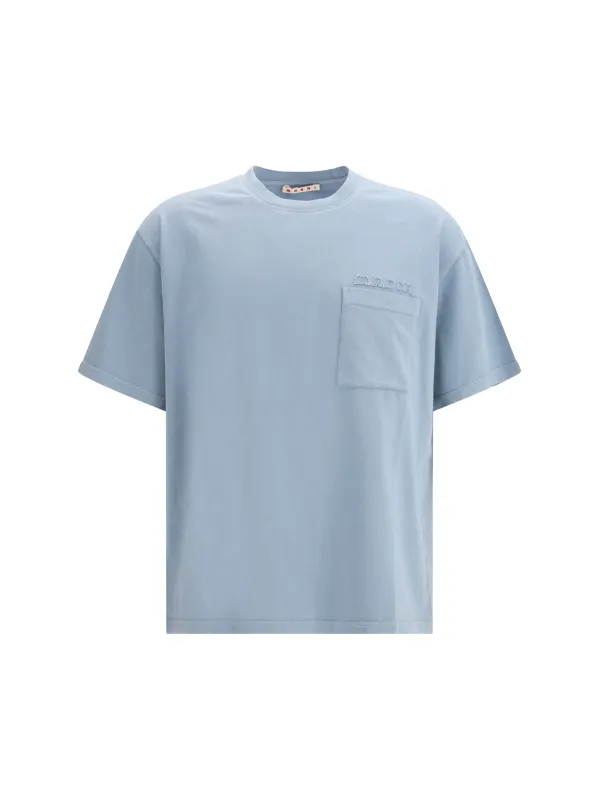 T-shirt Cotton Jersey Sky made by Marni