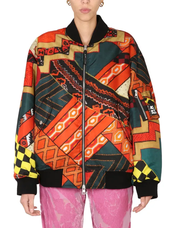 Patchwork Bomber Jacket made by Etro