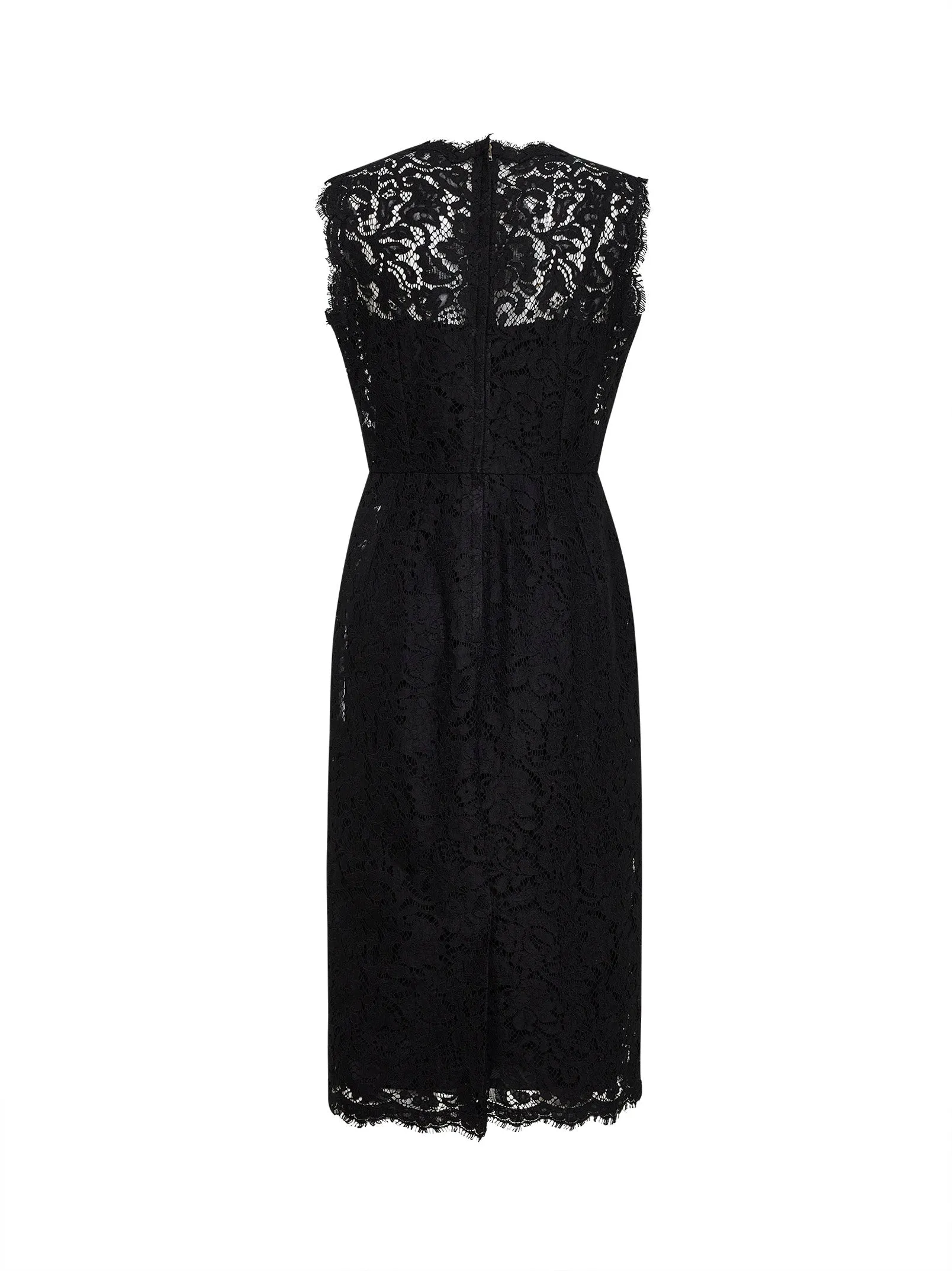 Black Lace Calf-Length Sheath Dress sold by Lord & Taylor product image thumbnail 2