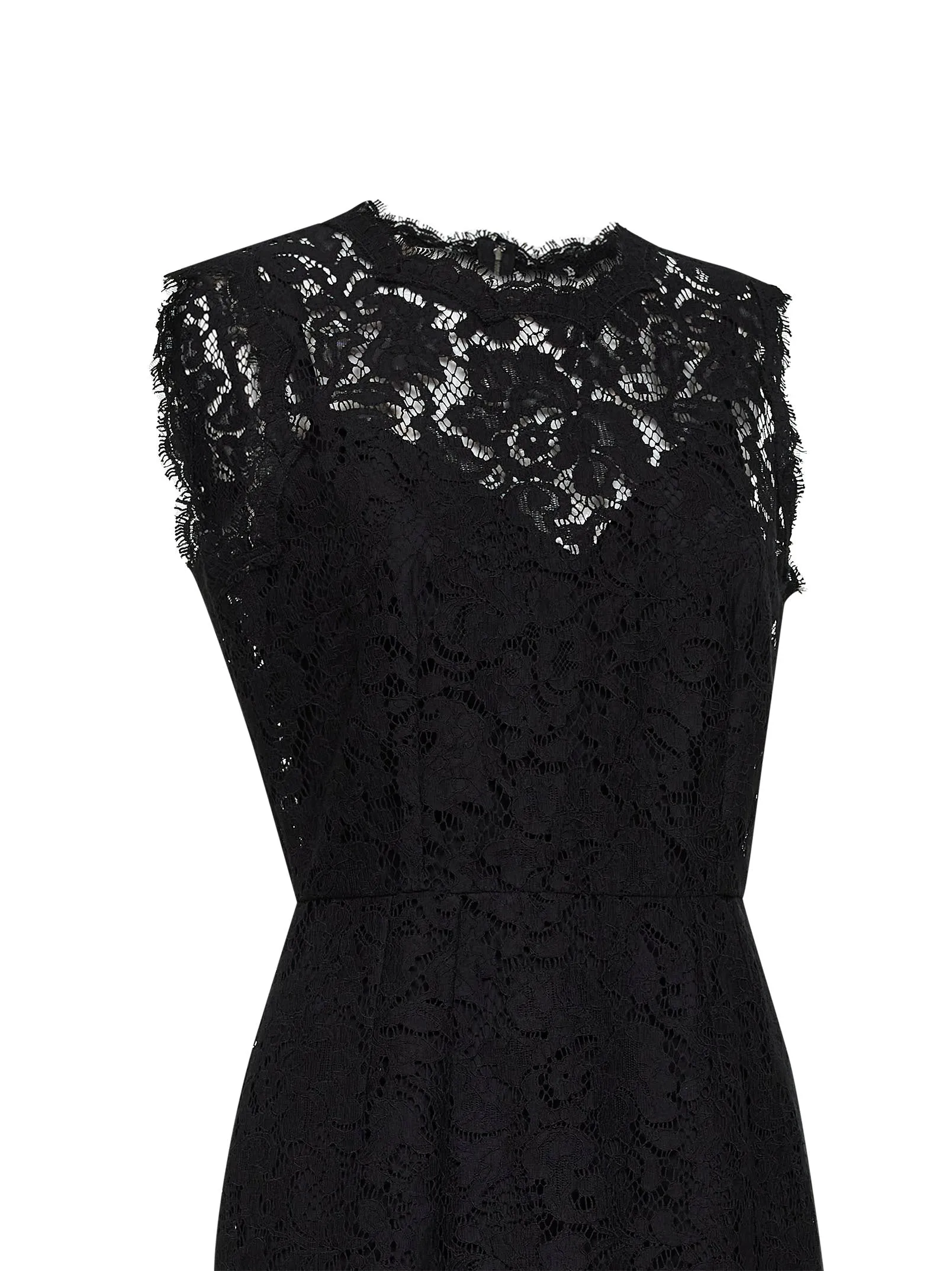 Black Lace Calf-Length Sheath Dress sold by Lord & Taylor product image thumbnail 3