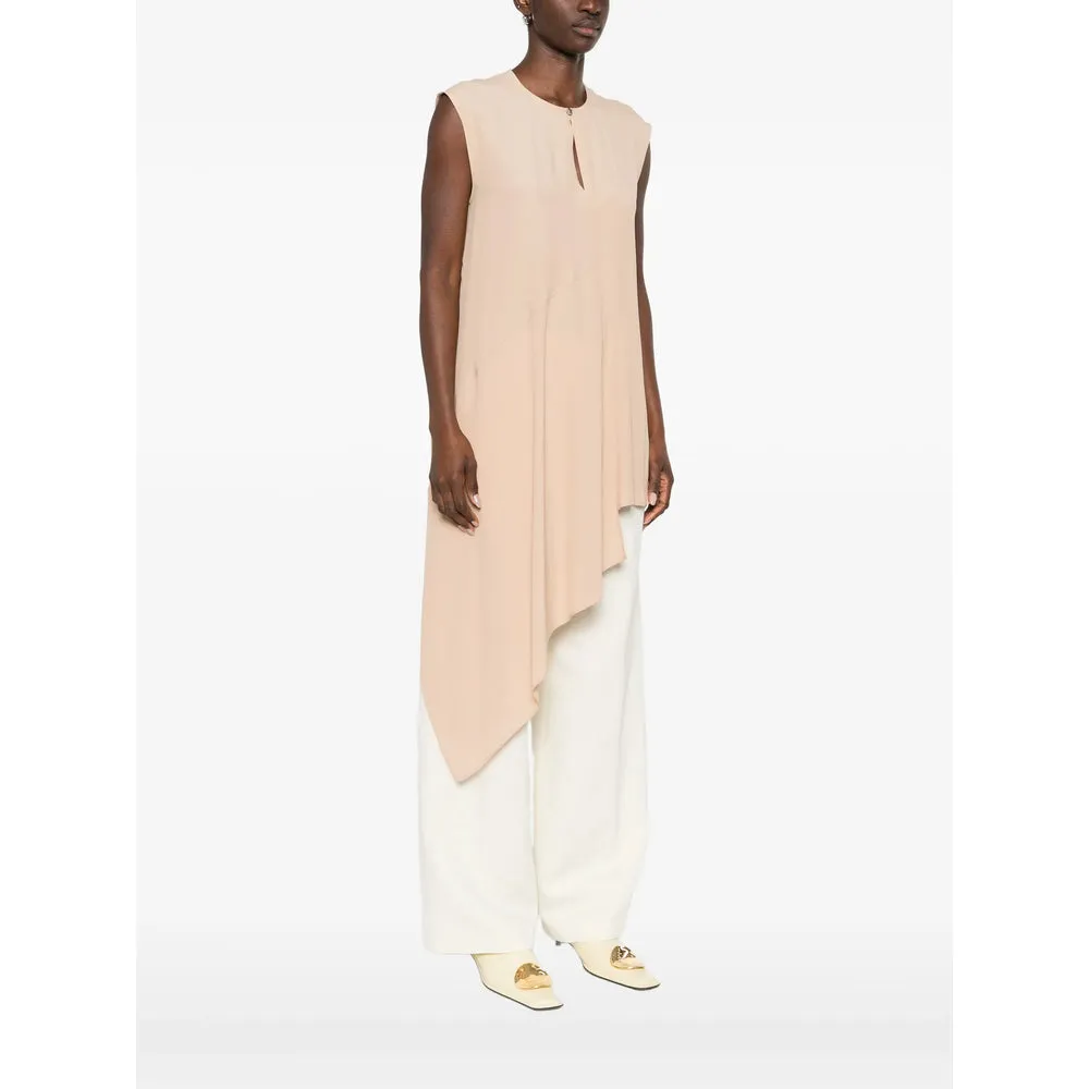 Beige Asymmetric Hem Sleeveless Top sold by Lord & Taylor product image thumbnail 5