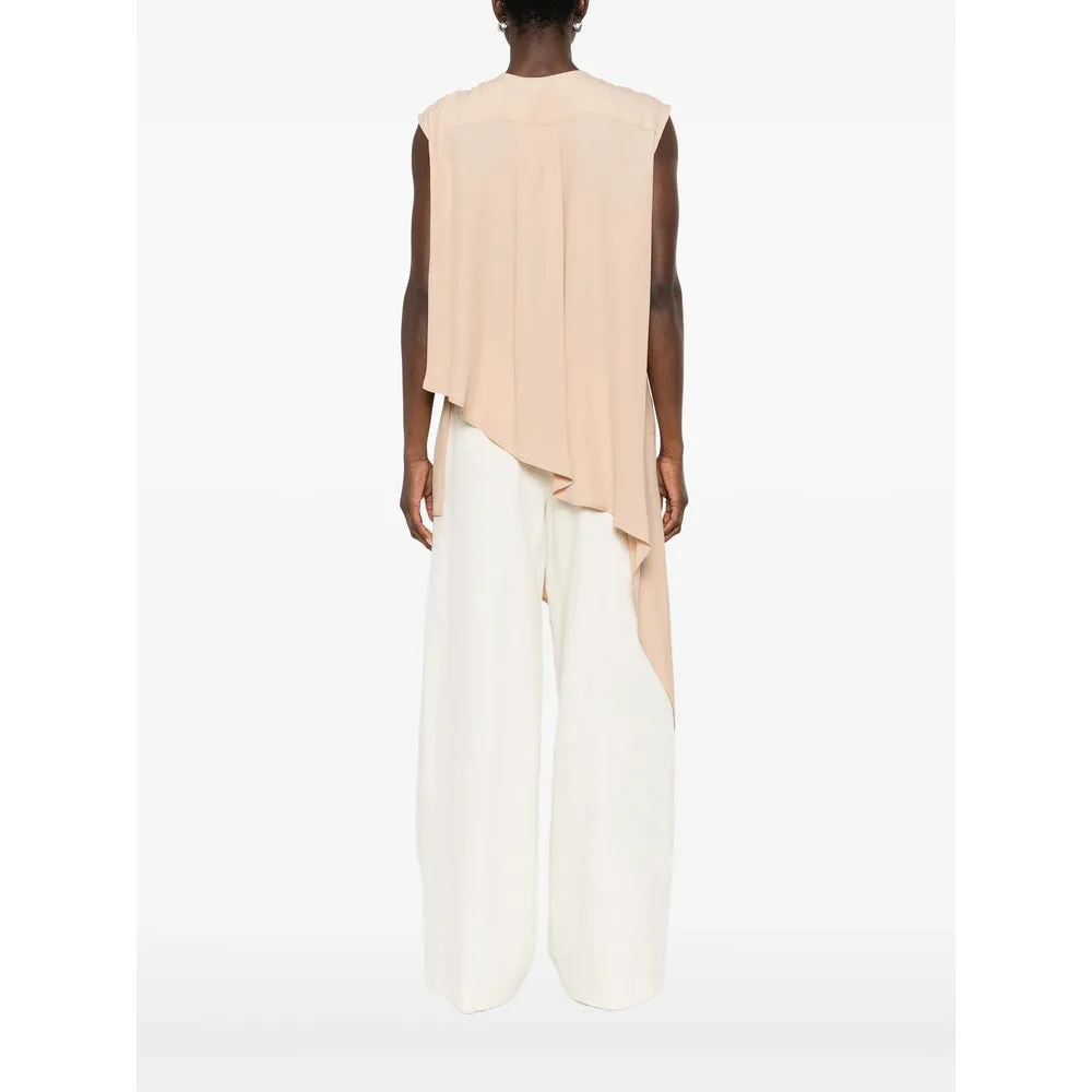 Beige Asymmetric Hem Sleeveless Top sold by Lord & Taylor product image thumbnail 3