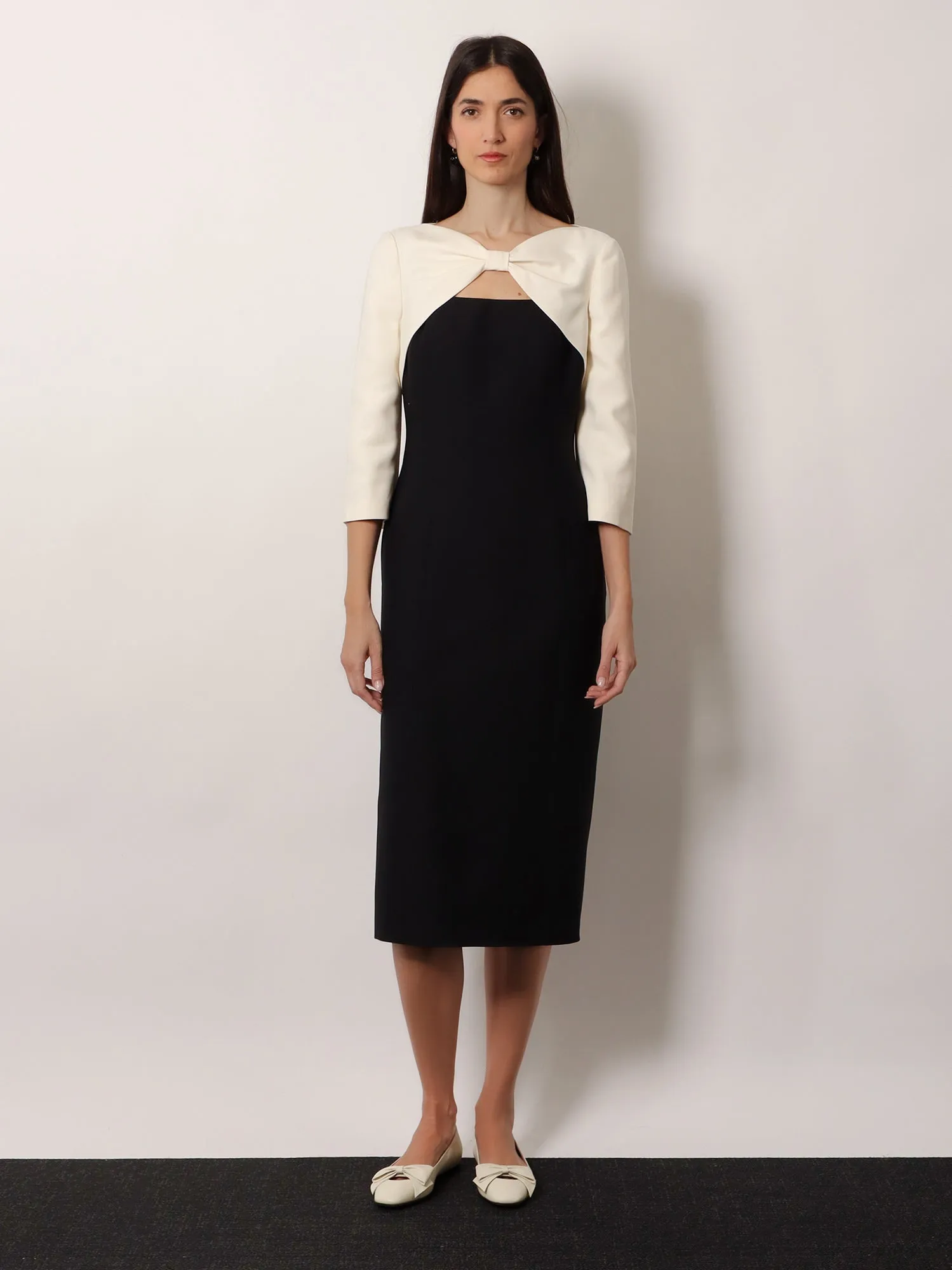 Midi Dress Crepe Black sold by Lord & Taylor product image thumbnail 2