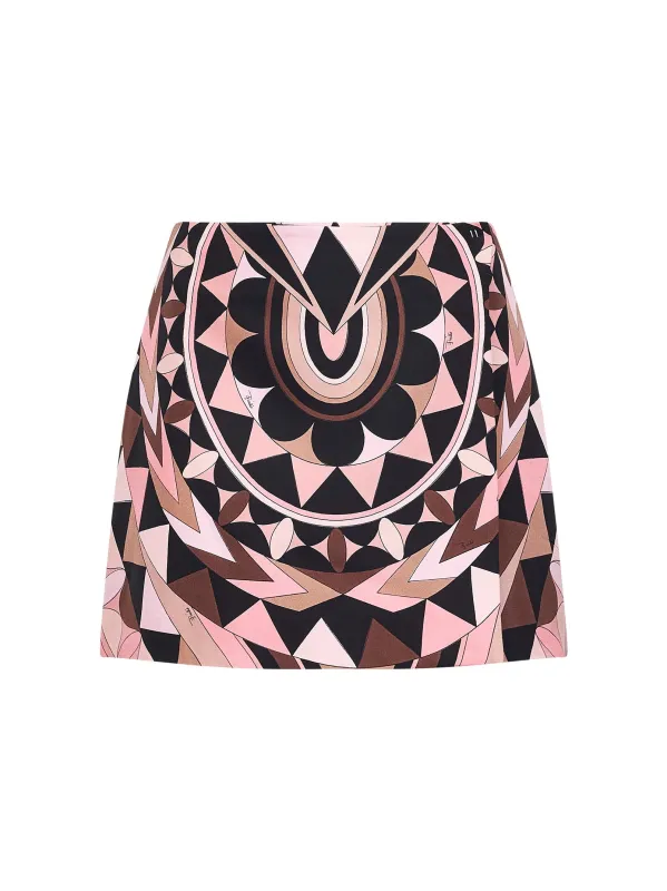 Wrap Miniskirt Manuba-Print Silk made by Emilio Pucci