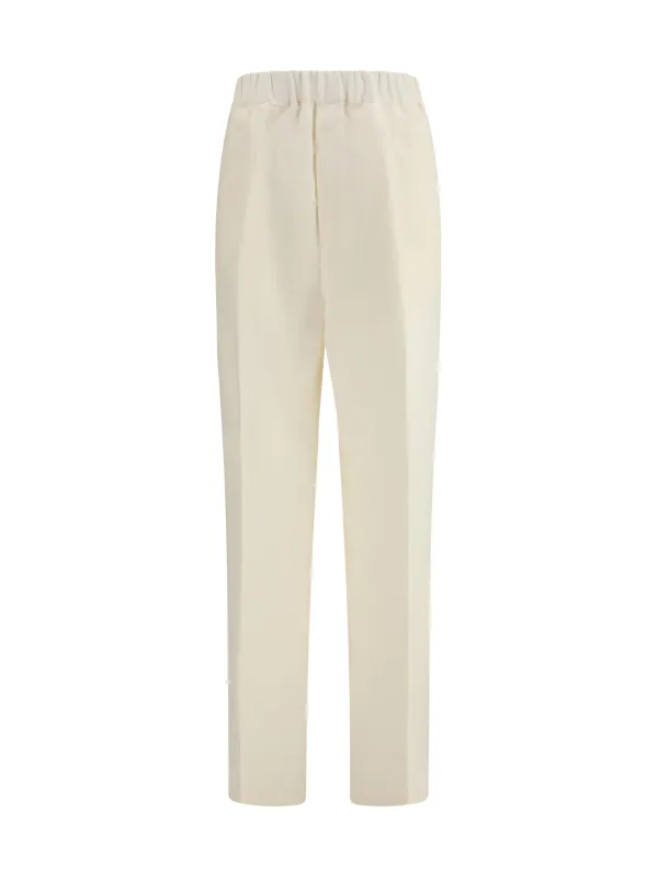 Pants Linen and Viscose Cream made by Laneus