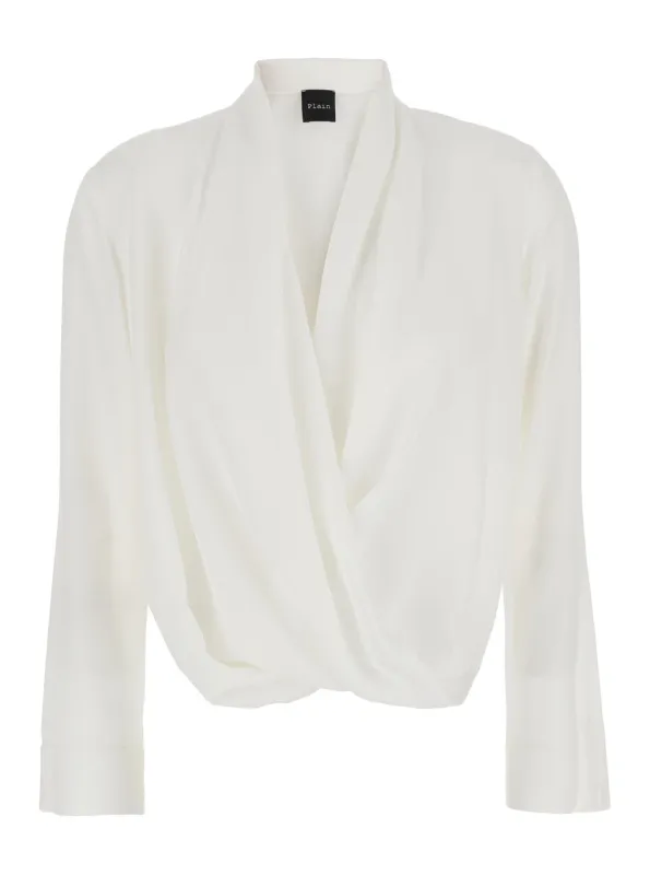 White Blouse with Ruffle Details made by Lord & Taylor