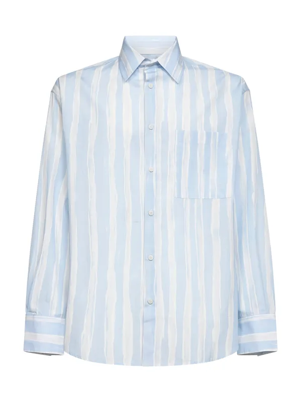 Gouache-Print Cotton Camargue Shirt made by Jacquemus