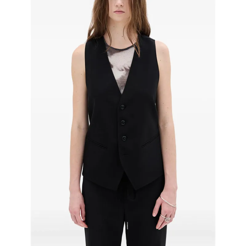Waistcoat Black Viscose made by Ann Demeulemeester