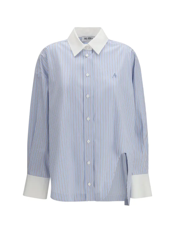 Striped Shirt Light Blue/White made by The Attico