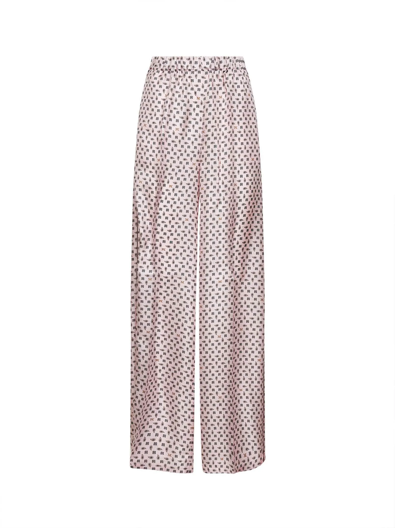 Pink Printed Silk Twill Trousers sold by Lord & Taylor