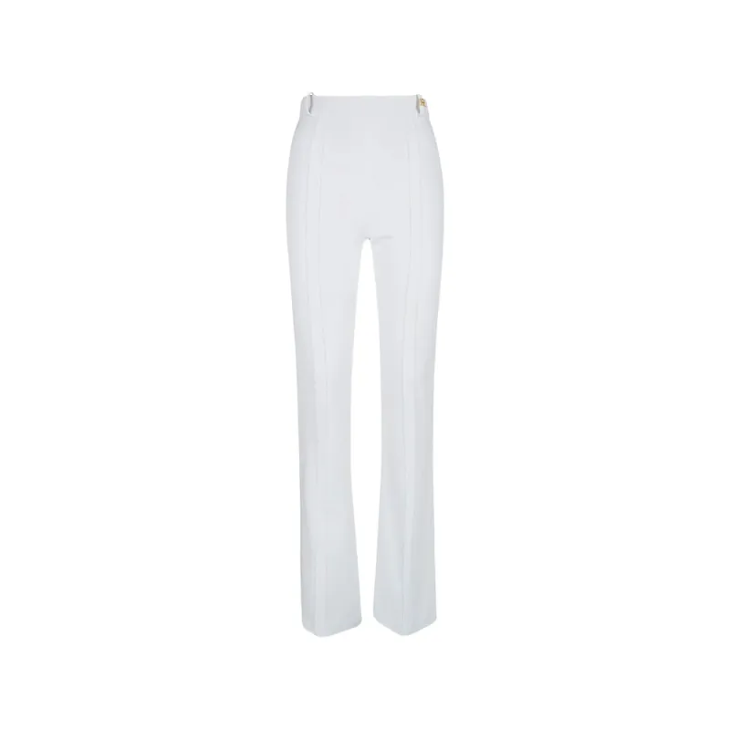 Flared Trousers White made by Elisabetta Franchi