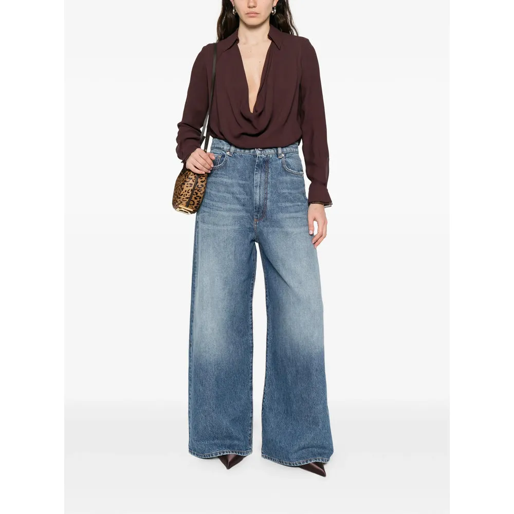 Shirt with Draped Detailing and Classic Collar sold by Lord & Taylor product image thumbnail 4