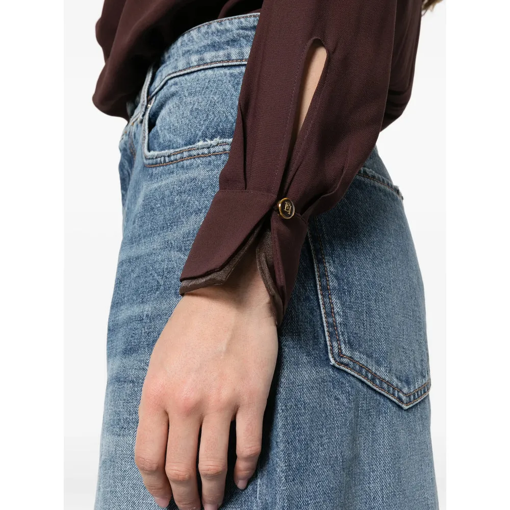 Shirt with Draped Detailing and Classic Collar sold by Lord & Taylor product image thumbnail 5