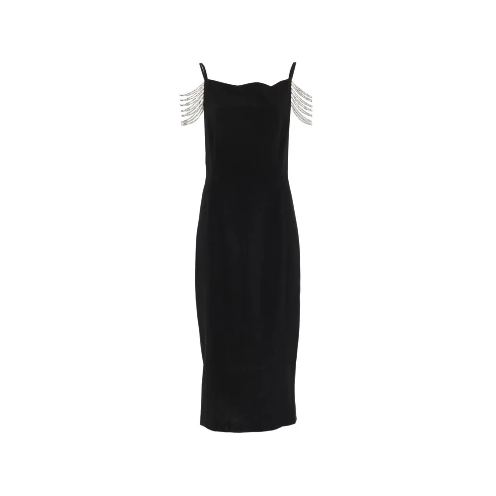 Spaghetti Straps Dress with Chain Embellishment sold by Lord & Taylor