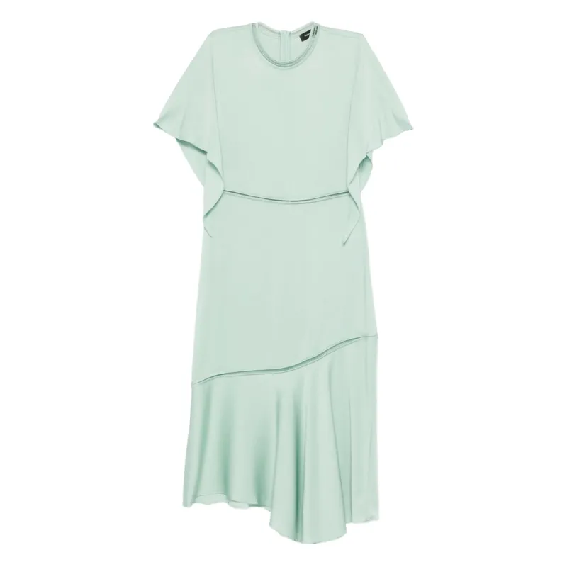 Gathered Detail Round Neck Dress made by Fabiana Filippi