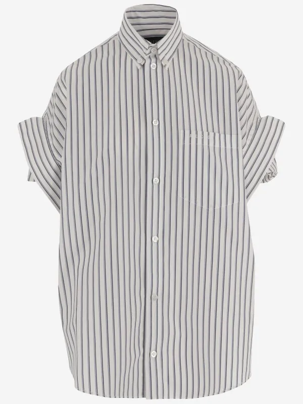 Cotton Striped Shirt made by Balenciaga