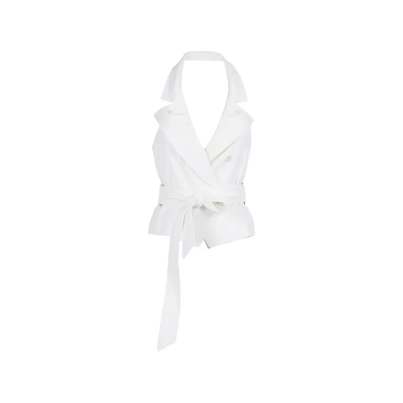 Double-Breasted Waistcoat with Removable Belt made by Lord & Taylor