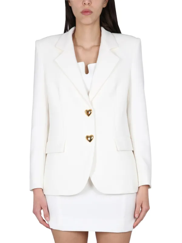 Single-Breasted Jacket with Peaked Lapels made by Moschino
