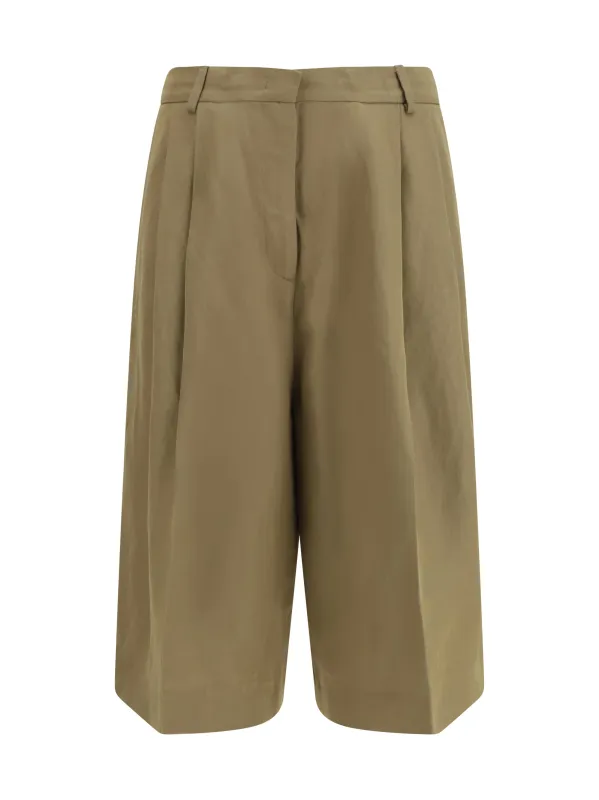 Pleated Pants Viscose Taupe made by Fabiana Filippi