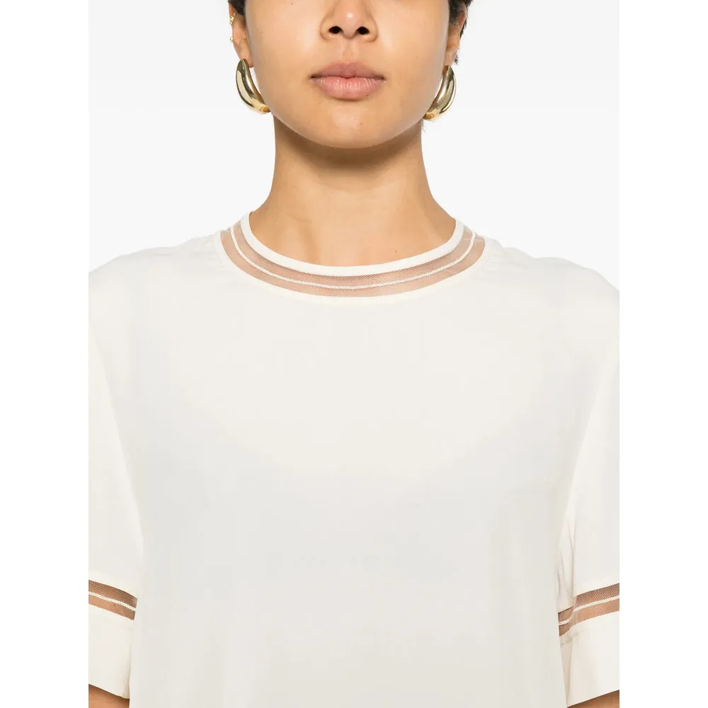 Ivory Round Neck Top with Keyhole Detail sold by Lord & Taylor product image thumbnail 2