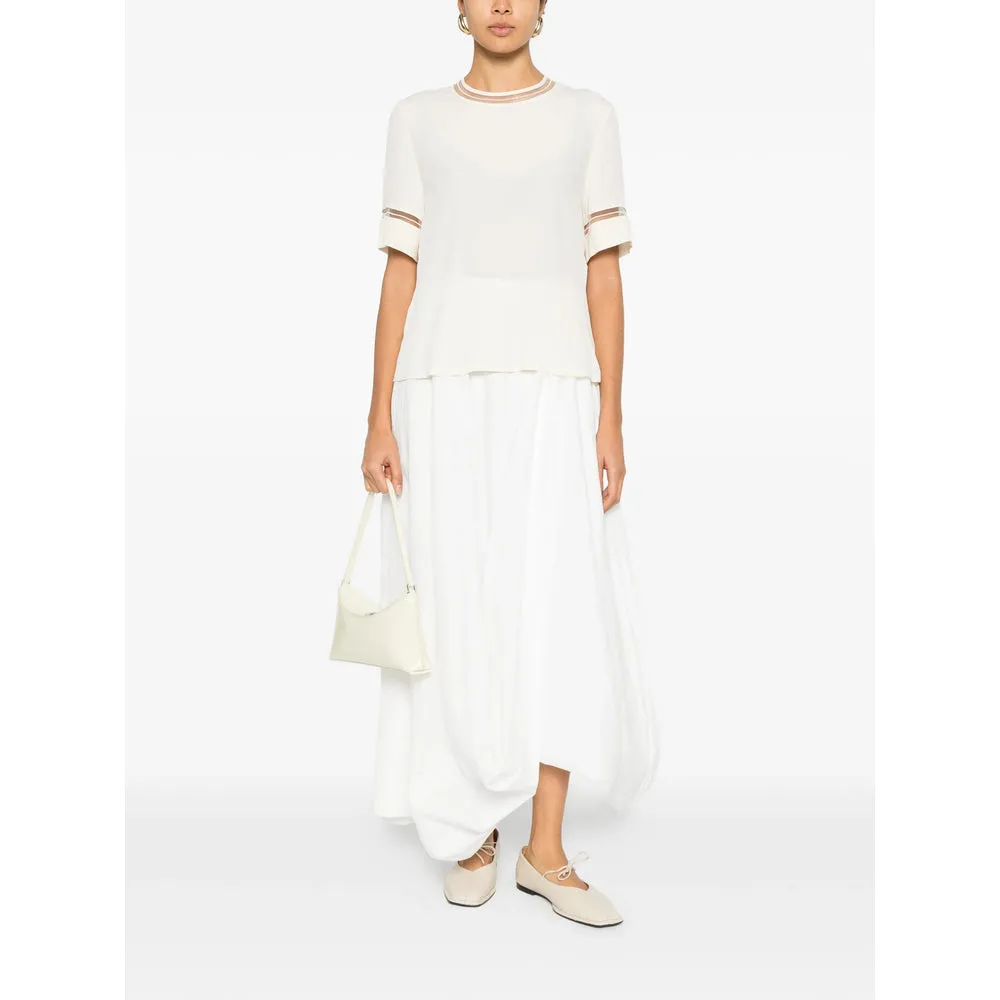 Ivory Round Neck Top with Keyhole Detail sold by Lord & Taylor product image thumbnail 3