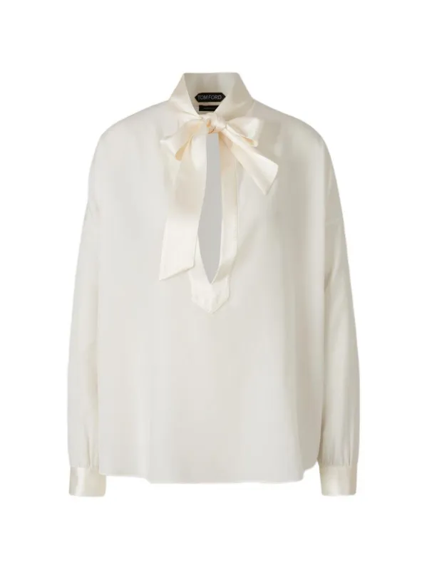 Silk Blouse White made by Tom Ford