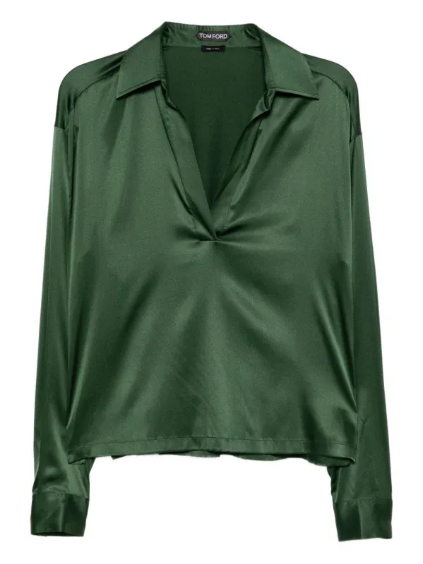 Top Green Silk made by Tom Ford