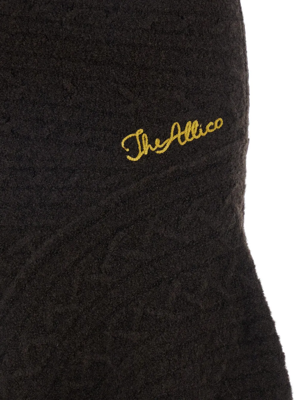 Brown Asymmetrical Wool Skirt with Logo sold by Lord & Taylor product image thumbnail 3