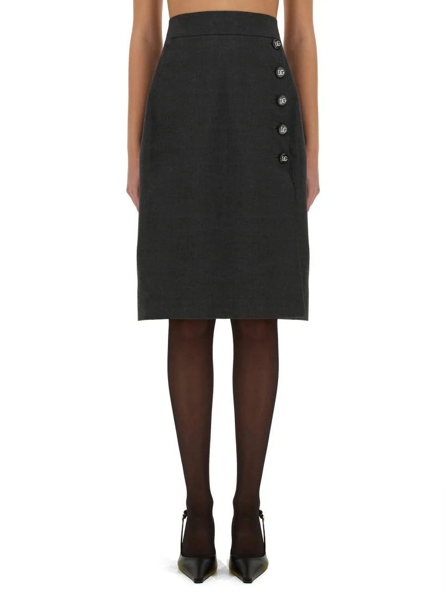 Wool Midi Skirt sold by Lord & Taylor