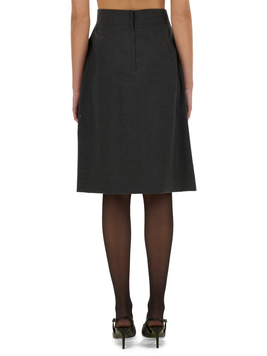 Wool Midi Skirt sold by Lord & Taylor product image thumbnail 2