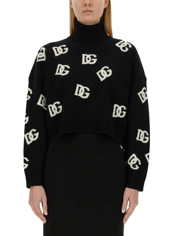 Jersey with Logo Inlay made by Dolce & Gabanna