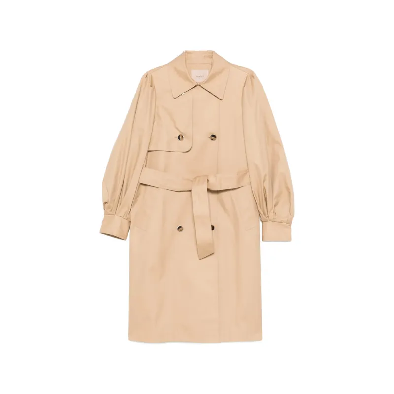 Coat Double-Breasted Beige made by Twinset
