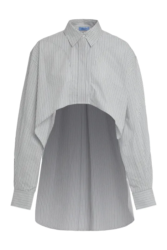 Cotton Striped Shirt made by Mugler