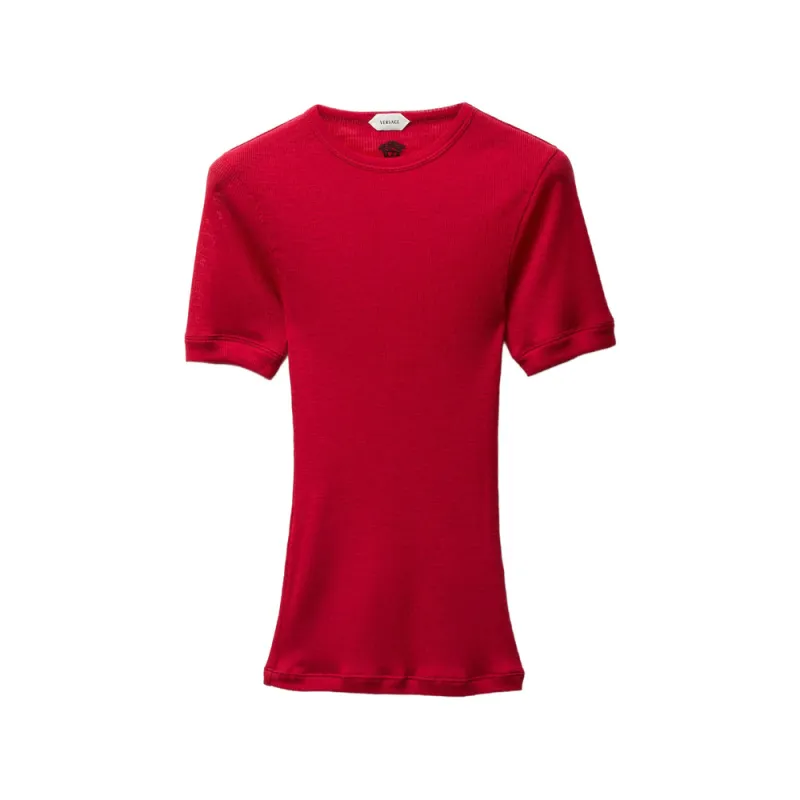 T-shirt Medusa Embroidery Red made by Versace