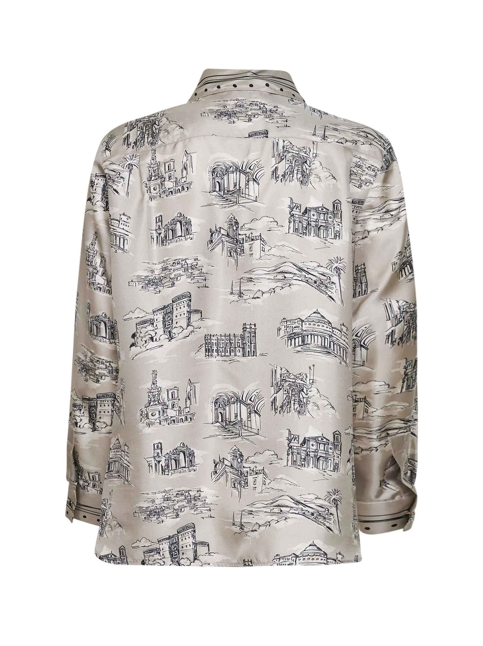 Sand Printed Silk Twill Shirt sold by Lord & Taylor product image thumbnail 2