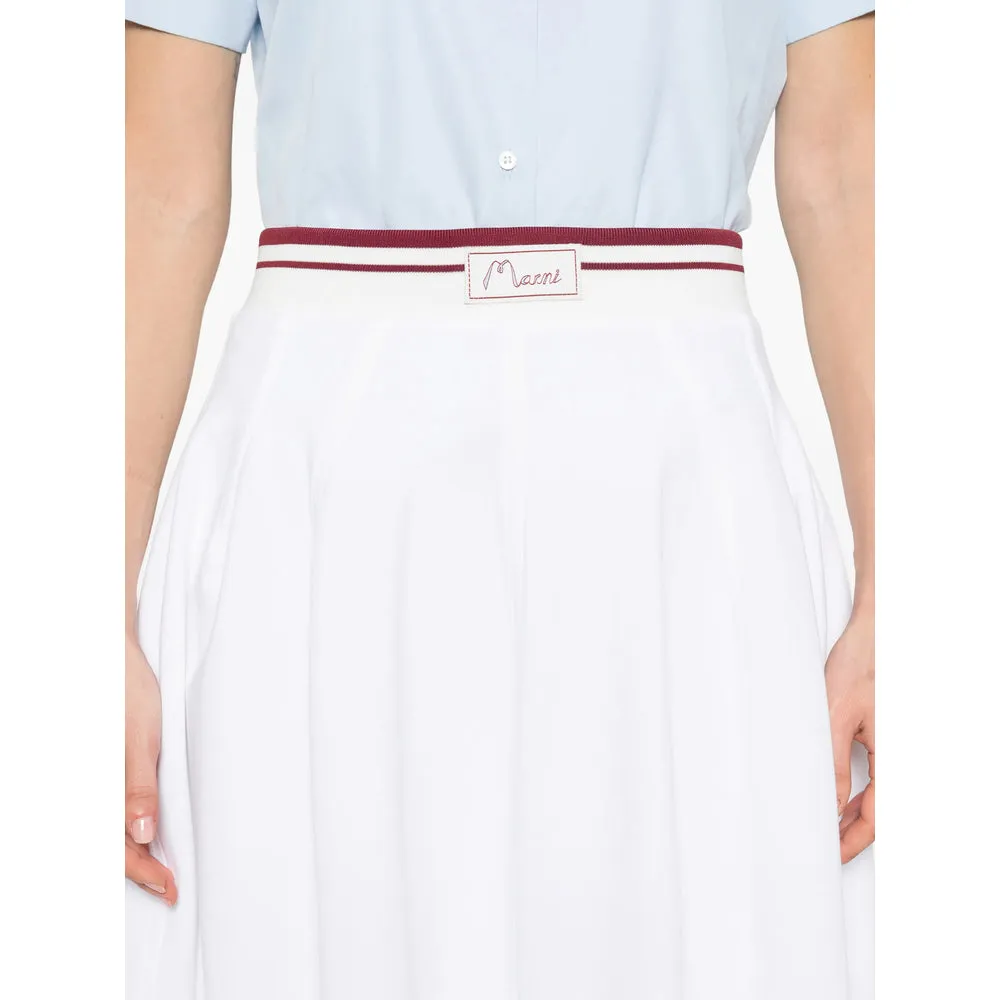 A-Line Skirt with Logo Waistband sold by Lord & Taylor product image thumbnail 3
