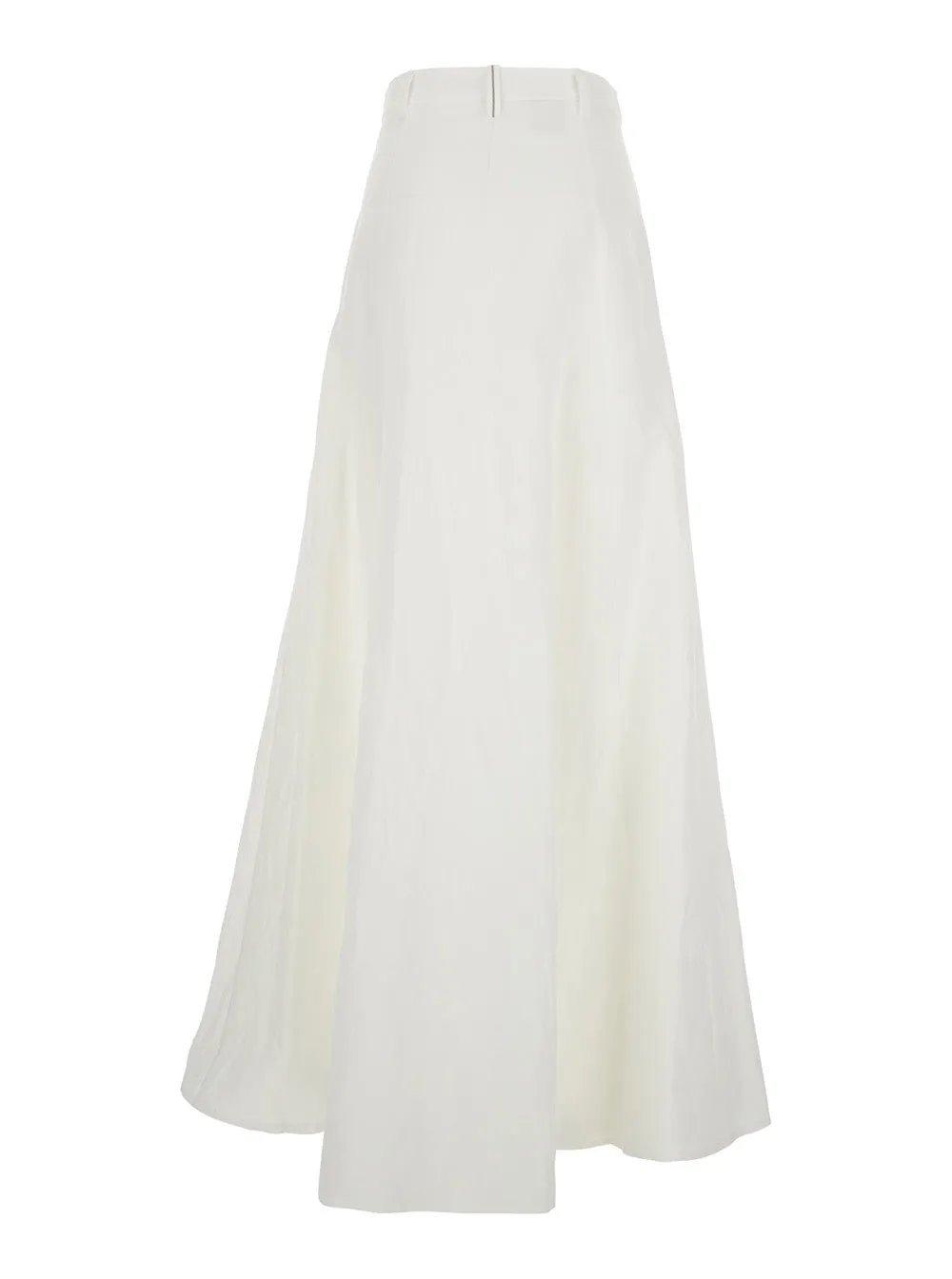 Skirt with Monile Detail, White Linen-Cotton sold by Lord & Taylor product image thumbnail 2